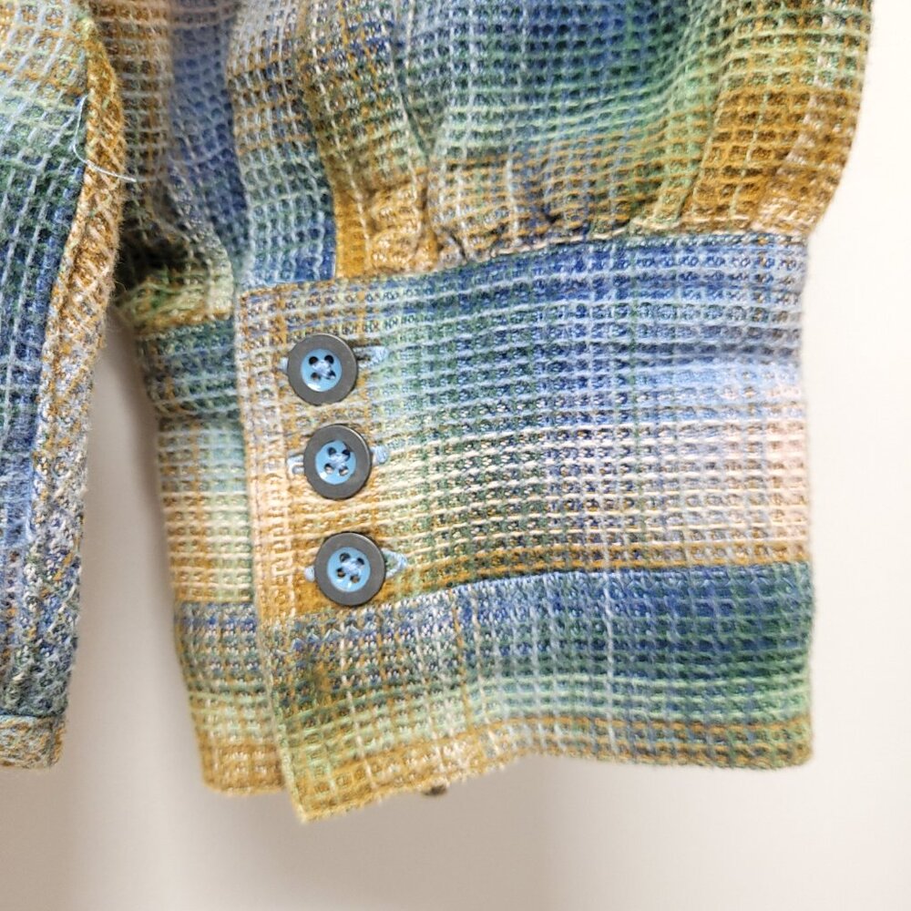 We The Free Plaid Long Sleeve Shirt Oversized Relax Fit - Picture 8 of 12